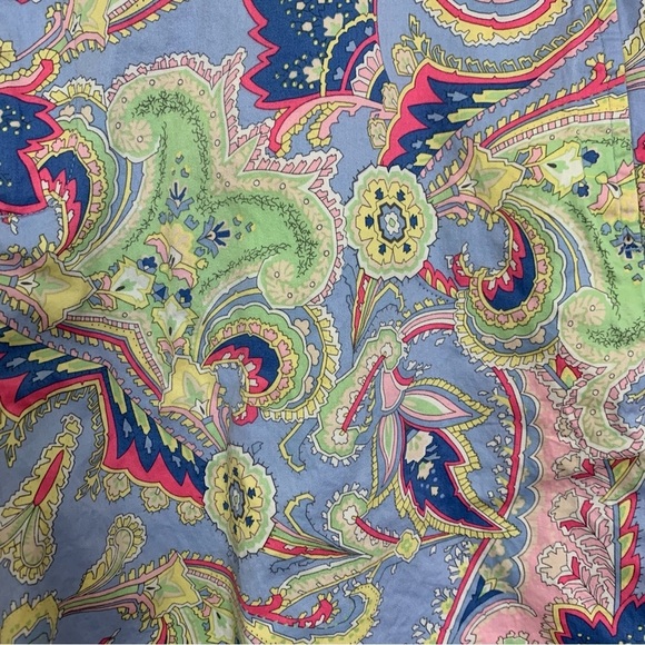 Ralph Lauren Golf Womens Paisley Bermuda Shorts Size 12 Pockets Colorful - Picture 7 of 11
